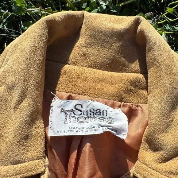 Vintage 1960s Leather Suede Jacket - Picture 4 of 5